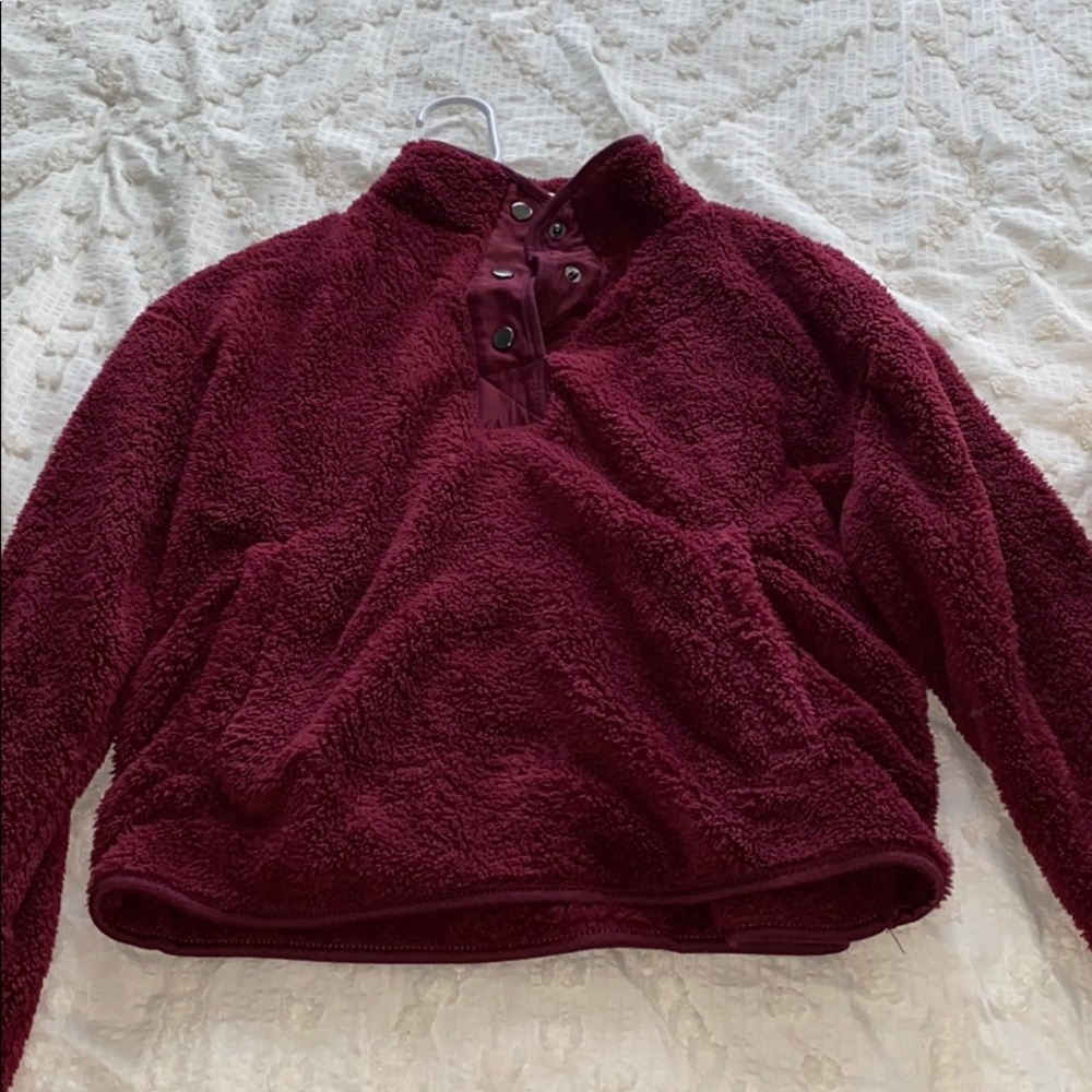 Burgundy sweater